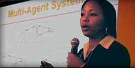 Akeila S. Richter presenting on Multi-Agent Systems